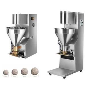 Điện Mesin Thương Mại Mini Thép Không Gỉ Tự Động Fishball Thịt Gà Thịt Viên Maker Making Machine Với Điền