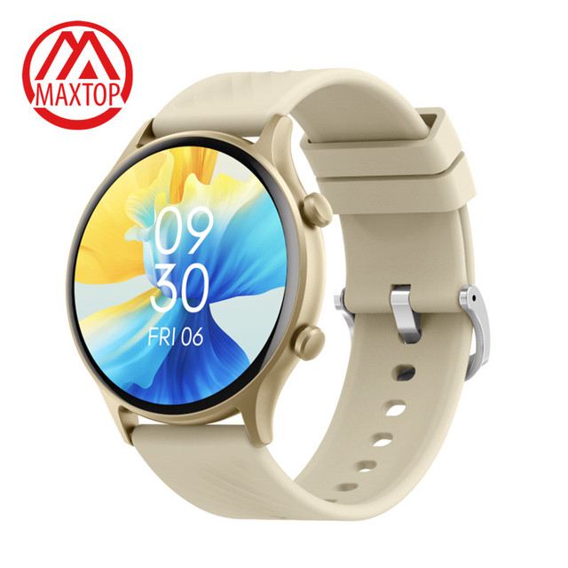 Maxtop Smart Watch Android Round Touch Screen Bracelet Wristband Waterproof Smart Phone Watch Men Women Sports Smart Watch