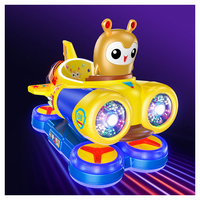 Machine de jeu d'oscillation de voiture à bascule électrique Dirigeable spatial mobile Kiddy Rides