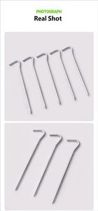 ANSIO - Juego de 20 Estacas de Metal Galvanizado para Tiendas de Campaña, 4 mm x 9 Pulgadas, Resistentes, para Acampar, Hacer Senderismo, Viajar, Usar en la Playa y al Aire Libre - Product Image 3