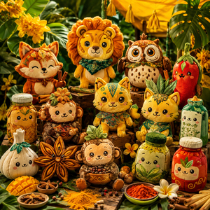 Boneka Plush Kustom Bertema Pop Art untuk Kampanye Media Sosial, Ramah Lingkungan OEM ODM, Produsen Grosir MOQ Rendah - Product Image 1