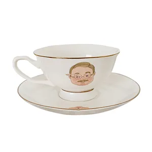 SYL OEM 한국어 스타일 커플 세라믹 커플 커피 컵 크리 에이 티브 할아버지와 할머니 우유 커피 커플 컵