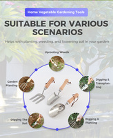 Petite pelle de jardinage en acier inoxydable pour la maison, bêche à bois pour le jardinage DIY, pelle à fer pour repiquer les plantes et les succulentes, pelle à fleurs
