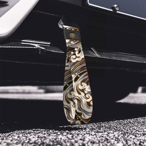 Sangle de remorquage décorative pour modification de voiture, avec motif japonais, en polyéthylène, 290x150x20mm - Product Image 3
