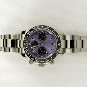 Nouvelle Arrivée 2026 Montre-bracelet Violette avec Cadran en Verre Saphir, Bracelet de 20 mm, Montre à Quartz de Luxe pour Homme - Product Image 2