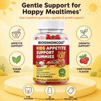 Gummies à croquer Hawthorn sans sucre pour soutenir l'appétit des enfants, 60 unités, pour une croissance saine