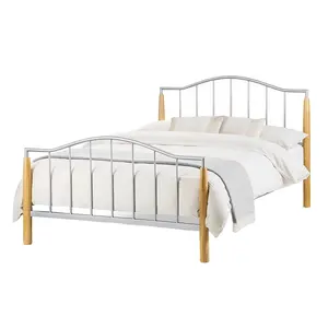 Marco de Metal doble para cama, litera de hierro metálico, diseño clásico, nuevo diseño, color blanco