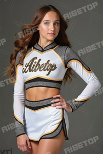 Nhà Máy Giá Thạch Đồng phục cổ vũ màu đỏ-và-xanh-cổ vũ đồng phục - Product Image 3