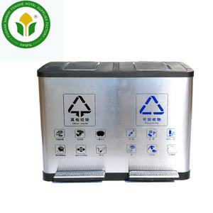 <span class=keywords><strong>Poubelle</strong></span> intérieure à pédale en acier inoxydable pour cuisine à 2 ou <span class=keywords><strong>3</strong></span> <span class=keywords><strong>compartiments</strong></span> <span class=keywords><strong>Poubelle</strong></span> publique anti-vandalisme - Product Image 3