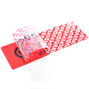 Fabricant Personnalisé Garantie Open Void Autocollant de Sécurité Inviolable Étiquettes de Sceau - Product Image 1