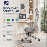 Chaise de bureau, fabricant chinois, chaise ergonomique en maille de luxe, chaise de direction, fonctionnalités réglables, vente en gros