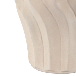 Vaso in ceramica con coperchio in metallo, design ondulato, urna decorativa per soggiorno, camera da letto, ufficio, pezzo d'arredo. - Product Image 5