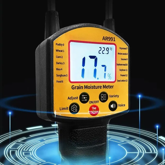 AR991 Grain Moisture Meter Rice Corn Wheat Soybean Moisture Tester Intelligent Precision Customizable
