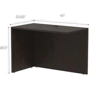 Serie Alera Valencia 42 pulgadas X 23.63 Pulgadas X 29.5 Pulgadas Escritorio Reversible Return/Bridge Shell Espresso para Oficina - Product Image 5
