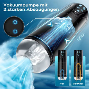 Elektrische Masturbator Cup 10 Vibraties met 10 Zuigstanden, Seks Speelgoed voor Mannen <span class=keywords><strong>Solo</strong></span> Seks Speelgoed Masturbatie - Product Image 5