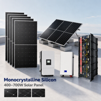 Sistema Solar Híbrido Completo Estándar Europeo de 5kW 10kW 20kW 30kW con Batería LiFePO4 e Inversor