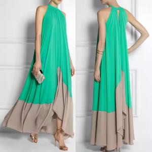 Nouvelles robes d'été de haute qualité en gros pour femmes, vêtements OEM personnalisés en mousseline de soie, grandes tailles, robes de bal de luxe - Product Image 5