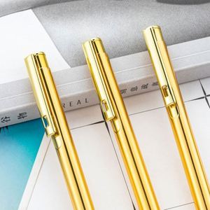 Wholesale Custom Logo 1.0Mm Business Gift Promotional Office Stationery <b>Retractable</b> Metal Ballpoint <b>Pens</b> - Product Image 3