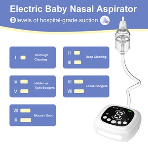 Aspirador Nasal Eléctrico de Silicona con Logotipo Personalizado, Limpiador de Nariz para Bebés con Luz Nocturna, Equipo para la Congestión Nasal - Product Image 2