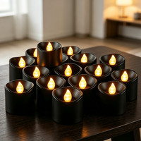 Lot de 12 bougies pilier LED 3D flamme artificielle faites à la main, coque en plastique, télécommande, minuterie, alimentées par piles, pour décoration intérieure et événements