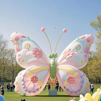 Ailes de papillon gonflables personnalisables, jouet de dessin animé suspendu pour la décoration d'ambiance des boîtes de nuit et des parcs forestiers