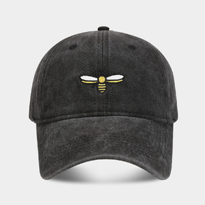 Gorra de béisbol bordada de abeja para hombre y <span class=keywords><strong>mujer</strong></span> al por mayor, gorra de béisbol retro usada de algodón lavado para deportes al aire libre, <span class=keywords><strong>gorras</strong></span> de béisbol - Product Image 5