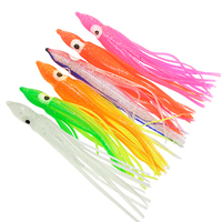 Squid Skirts Soft Lure 5cm/9cm/11cm Night Fishing Lure Octopus Rubber Artificial Bait for Tuna Sai