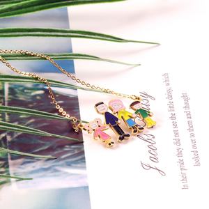 Popular Necklace <b>Jewelry</b> Romantic Family Pendant Necklace Quality Stainless Steel <b>Jewelry</b> for <b>Kids</b> Unisex Women Gift - Product Image 3