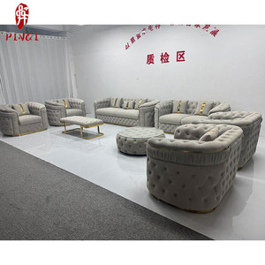 Vente en gros de canapé confortable blanc de haute qualité canapé de salon de <span class=keywords><strong>loisirs</strong></span> style moderne 2 3 places ensemble de meuble canapé capitonné pour salon - Product Image 3