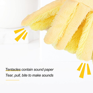 <span class=keywords><strong>Jouet</strong></span> en peluche personnalisé en forme de pieuvre avec papier froissé, jouets interactifs pour chats pour griffer et mâcher en intérieur, cadeaux pour chatons - Product Image 4