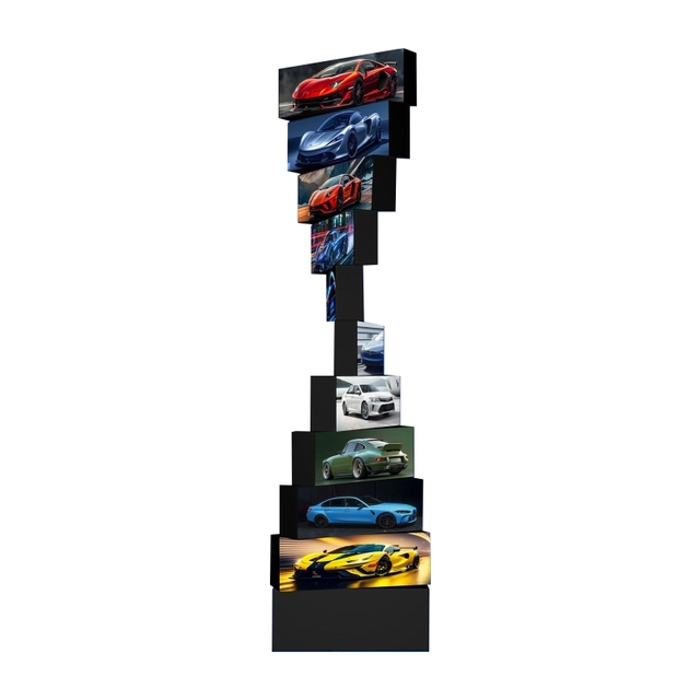 2025 China Outdoor Rollable Full HD Color 360° LED Display with Rotating Screen Chinese Video Compatibility