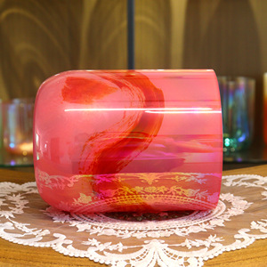 זצ 'ה קערת קריסטל זכוכית קוורץ עיצוב ייחודי 99.99% קוורץ קריסטל בצבע ברור קערות שירה קערות אלכימיה כלי נגינה - Product Image 4