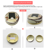 Boîte cosmétique en fer blanc - Rangement protecteur pour déodorant, baume, parfum, cire capillaire - Contenant de maquillage durable avec fermeture sécurisée