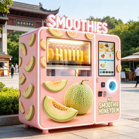 Großhandel Unbemannte Automatische Frucht-Smoothie-Verkaufsmaschine 24h Kommerzieller Selbstbedienungs-Smoothie-Maker für Öffentliche Einzelhandelsorte