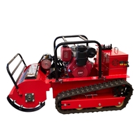 Tondeuse à herbe diesel sur chenilles NEWPANDA NPCH-4B certifiée export, moteur 192cc, largeur de coupe 1000mm, double commande, pour vergers et terres agricoles
