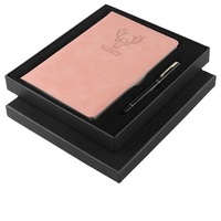Carnet personnalisé en cuir magnétique cousu à la main avec 80 feuilles A5, journal premium avec porte-stylo, option cadeau