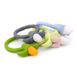 Llegada de un nuevo bebé juguetes 100% silicona de grado de alimentos de maíz de bebé con anillo de - Product Image 4