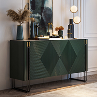Buffet de luxe noir, meuble de rangement moderne, console pour entrée, salle à manger, salon, meubles de maison