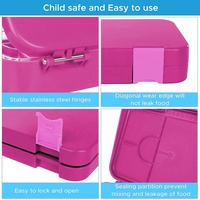 Boîte à bento pour enfants OREALMI SNPT46 2025 – Grande Vente – Boîte à déjeuner double niveau de taille moyenne avec 6 compartiments, étanche, en Tritan, écologique et sans BPA