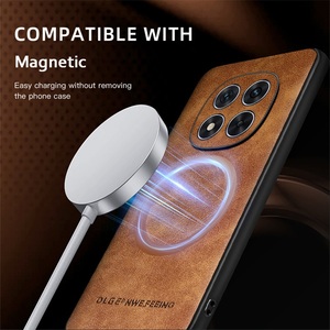 Funda de teléfono de cuero con carga inalámbrica magnética para Xiaomi Redmi <span class=keywords><strong>Note</strong></span> 14 13 Pro + 11SE / 12 <span class=keywords><strong>11</strong></span> 10 Pro / Poco M6 Pro, funda de parachoques suave - Product Image 3