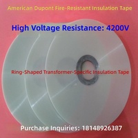 Ruban isolant transparent résistant aux hautes températures pour transformateurs toroïdaux, ruban en film polyester pour alimentation électrique, 900 mètres