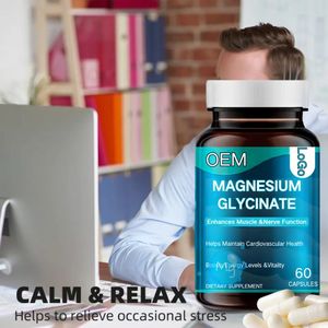 Private Label <span class=keywords><strong>Magnesio</strong></span> Glicinato Cápsulas Alta Absorción Quelado Mineral Sueño Relajación Muscular Energía 60 Cápsulas - Product Image 3