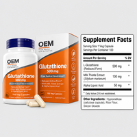 Capsules de Glutathion et Chardon-Marie 500mg – Marque Privée OEM – Capsules Végétales Personnalisées – Complément Alimentaire