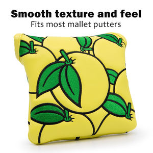 New Design Custom Magnetic Mallet <b>Putter</b> <b>Cover</b> Leather Golf Club Head <b>Covers</b> Golf Mallet <b>Putter</b> Headcover - Product Image 2