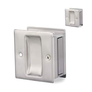 Tirette de <span class=keywords><strong>porte</strong></span> coulissante de haute qualité, remplacement de Passage ancien ou endommagé, tirette de <span class=keywords><strong>porte</strong></span> de poche de confidentialité noire sans <span class=keywords><strong>plaque</strong></span> d'interrupteur - Product Image 3