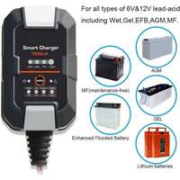 Chargeur de batterie 6V 12V 1000mA certifié CE, norme américaine, pour usage automobile