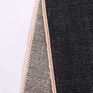 Vải denim selvedge 100% cotton 15oz, màu đen, không co giãn, chất lượng cao, sản xuất trực tiếp tại nhà máy, dành cho quần áo denim cao cấp - Product Image 4