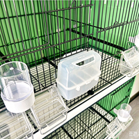 Cage à oiseaux portable empilable à prix d'usine avec support roulant, cages métalliques multicouches pour animaux de compagnie, maisons pour perroquets, canaris, pigeons, élevage