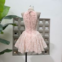 Robe d'été nouvelle collection style irrégulier et moelleux, avec fermetures éclair et taille ajustée, vente en gros usine