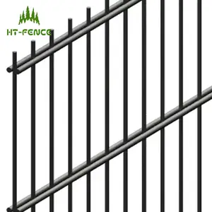 HT-FENCE Wholesale High Strength Metal 2d Twin Fence Farm win wire mesh panel